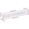 vidaXL Arriate de gaviones de acero galvanizado 450x30x60 cm