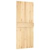 vidaXL Puerta NARVIK Natural 85 x 210 cm Madera de Pino S&oacute;lido