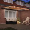 vidaXL Toldo Retráctil Manual amarillo y naranja 300 x 250 cm tela