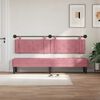 vidaXL Cabecera Colgante Rosa 210 x 55 x 5 cm Terciopelo
