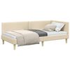 vidaXL Estructura de cama en esquina Crema 80 cm x 200 cm Terciopelo