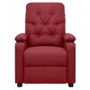 vidaXL Sill&oacute;n elevable tela rojo tinto