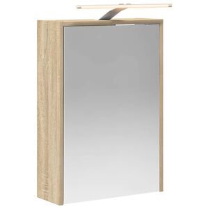 vidaXL Armario con espejo de ba&ntilde;o Roble Sonoma 43 x 16 x 62.5 cm