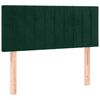 vidaXL Cama box spring con colch&oacute;n terciopelo verde oscuro 90x200 cm