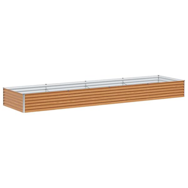 vidaXL Arriate elevado 390 x 100 x 36 cm Acero Galvanizado