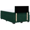 vidaXL Cama box spring con colch&oacute;n terciopelo verde oscuro 120x200 cm