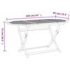 vidaXL Mesa de jard&iacute;n plegable madera maciza de acacia 160x85x75 cm