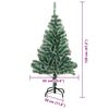 vidaXL &Aacute;rbol de Navidad Artificial Nevado con Luz LED Verde y 120 cm