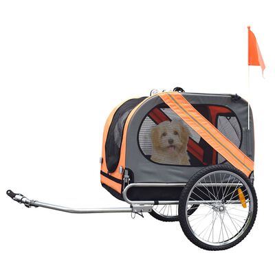 Duvoplus Remolque de bicicleta para mascotas 2 80x56,5x63 cm