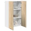 vidaXL Mueble colgante con puerta Roble Sonoma 60 x 31 x 100 cm