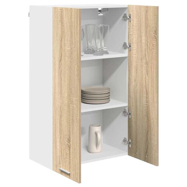 vidaXL Mueble colgante con puerta Roble Sonoma 60 x 31 x 100 cm