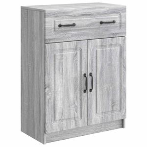 vidaXL Aparador Gris Sonoma 66 x 34,5 x 87 cm Madera de Ingenier&iacute;a