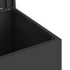 vidaXL Caja de Almacenamiento Exterior Negro 55 x 50,5 x 50 cm Acero