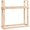 vidaXL Le&ntilde;ero de madera maciza de pino 110x35x108,5 cm