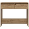 vidaXL Mesa consola madera de ingenier&iacute;a roble artesanal 89x41x76,5 cm