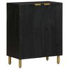 vidaXL Aparador de madera de ingenier&iacute;a negro 60x33x75 cm