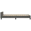 vidaXL Estructura de cama sin colch&oacute;n terciopelo gris oscuro 100x200cm