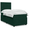 vidaXL Cama box spring con colch&oacute;n terciopelo verde oscuro 90x190 cm