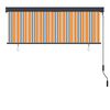 vidaXL Estor enrollable de exterior amarillo y azul 160x250 cm