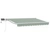 vidaXL Armaz&oacute;n de toldo manual con LEDs Verde y 3 x 2,5 m