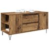 vidaXL Mesa de Caf&eacute; con caj&oacute;n Madera envejecida 102 x 44,5 x 50 cm