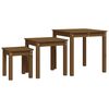 vidaXL Mesas apilables 3 piezas madera maciza de pino marr&oacute;n miel