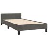 vidaXL Estructura de cama sin colch&oacute;n terciopelo gris oscuro 80x200 cm