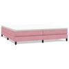 vidaXL Cama box spring sin colch&oacute;n rosa terciopelo 200x210 cm