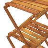 vidaXL Estanter&iacute;a plegable 3 alturas madera acacia marr&oacute;n 43x31x63 cm