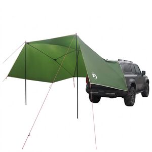 vidaXL Tienda para coche 308 x 215 x 220 cm Verde Poli&eacute;ster y Acero