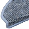 vidaXL Alfombrilla autoadhesiva escalera sisal 15 uds azul 65x21x4 cm
