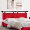 vidaXL Cabecera Colgante Rojo 170 x 55 x 5 cm Cuero sint&eacute;tico