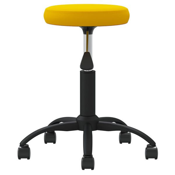 vidaXL Silla de comedor de terciopelo amarillo mostaza