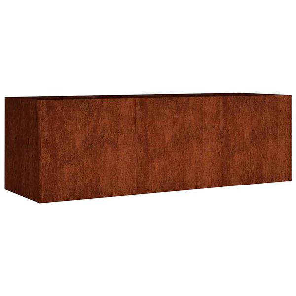vidaXL Jardinera acero corten 120x40x40 cm