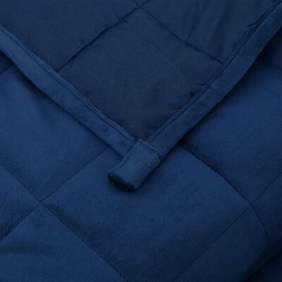 vidaXL Manta con peso tela azul 200x220 cm 13 kg