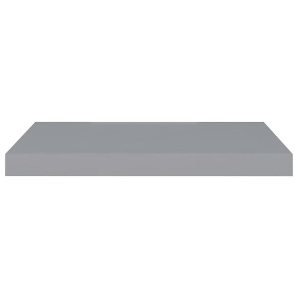 vidaXL Estantes flotantes de pared 4 uds MDF gris 60x23,5x3,8 cm
