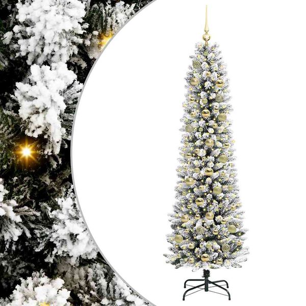 vidaXL &Aacute;rbol de Navidad artificial 180 cm PVC, Metal y Pl&aacute;stico