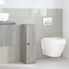 vidaXL Mueble de ba&ntilde;o con portarrollos gris Sonoma 20,5x22x72 cm