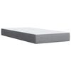 vidaXL Cama box spring con colch&oacute;n tela gris claro 90x200 cm