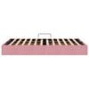 vidaXL Cama con almacenamiento Rosa 120 x 200 cm Terciopelo