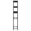 vidaXL Estanter&iacute;a para lavadora madera ingenier&iacute;a negra 67x25x163 cm