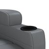 vidaXL Sill&oacute;n elevable de cuero sint&eacute;tico gris antracita