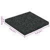vidaXL Patio de gr&aacute;nulo de goma Negro 9 x 9 x 0,6 cm Goma