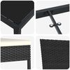 vidaXL Conjunto de Comedor de Jard&iacute;n 5 pcs Negro