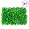 &nbsp;vidaXL Valla de hojas de helecho artificial 6 uds verde 40x60 cm
