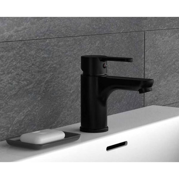 SCH&Uuml;TTE Grifo mezclador de lavabo DENVER negro mate
