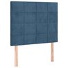 vidaXL Cama box spring con colch&oacute;n terciopelo azul oscuro 90x190 cm