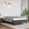 vidaXL Estructura de cama sin colch&oacute;n cuero sint&eacute;tico gris 120x200 cm