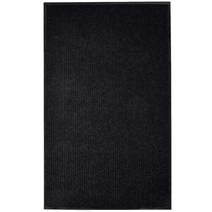 vidaXL Felpudo negro 117x220 cm PVC