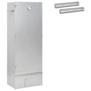 vidaXL Horno Ahumador 3 uds. 44,5 x 29 x 110 cm Acero galvanizado